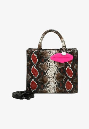 Buffalo BIG BOXY - Sac à main - fancy snake pink