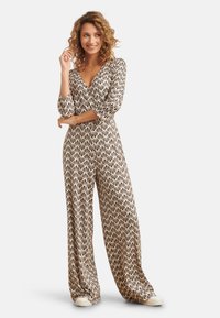 Smashed Lemon Jumpsuit - off white black