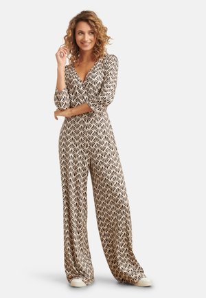 Jumpsuit - off white black