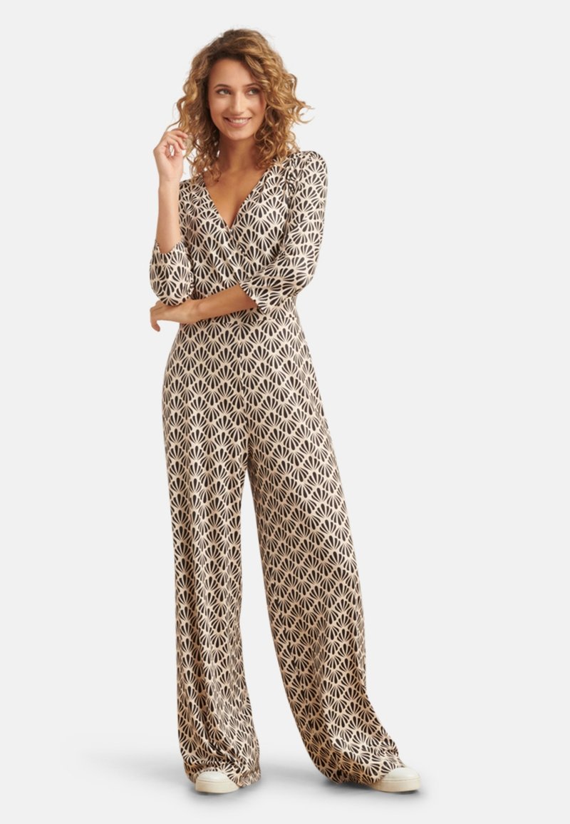 Smashed Lemon Jumpsuit - off white black