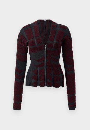 TIGERS EYE SLASH JACKET - Kratka jakna - grey/bordeaux