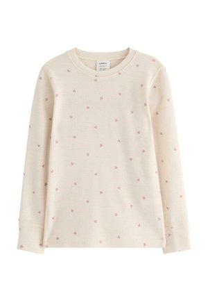 Langærmet T-shirt - light beige