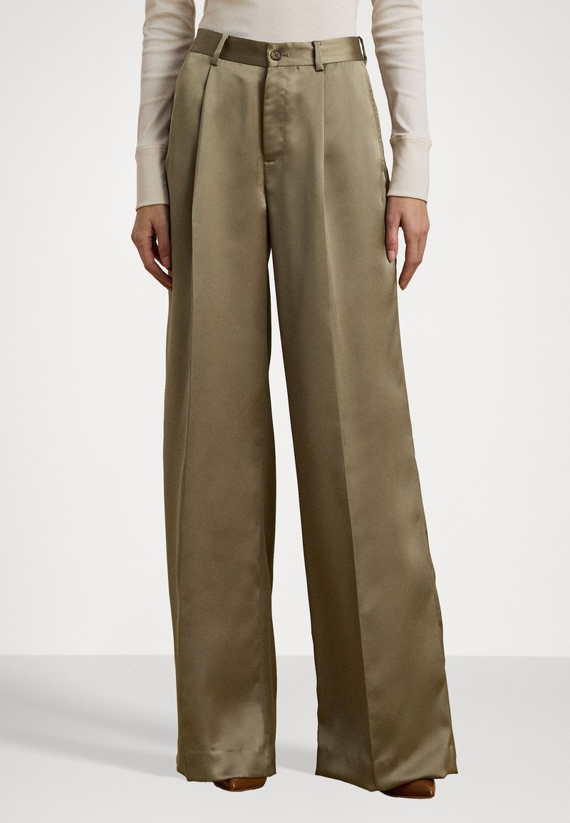 Lauren Ralph Lauren - SATIN CHARMEUSE WIDE LEG PANT - Trousers - madison tan, Enlarge