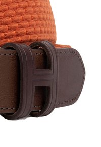 Hackett London PARACHUTE - Ceinture tressée - rust orange