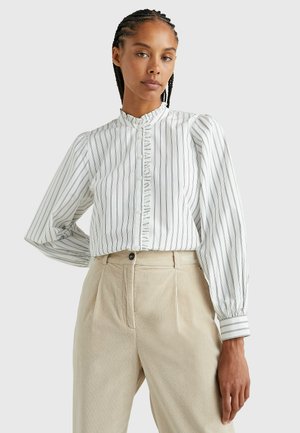 Overhemdblouse - pinstripe ecru stp