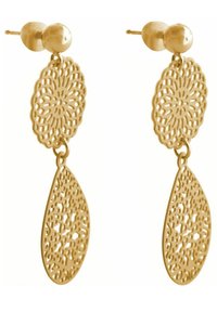Gemshine MANDALA TROPFEN IN HOCHWERT - Pendientes - gold-coloured