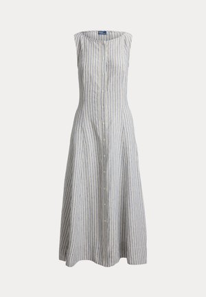Polo Ralph Lauren, STRIPED PANELED LINEN DRESS - Robe chemise - blue