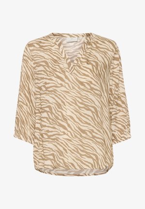 Kaffe, KACLAIRE - Blúzka - sand brown animal print