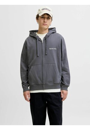 Felpa con zip - asphalt