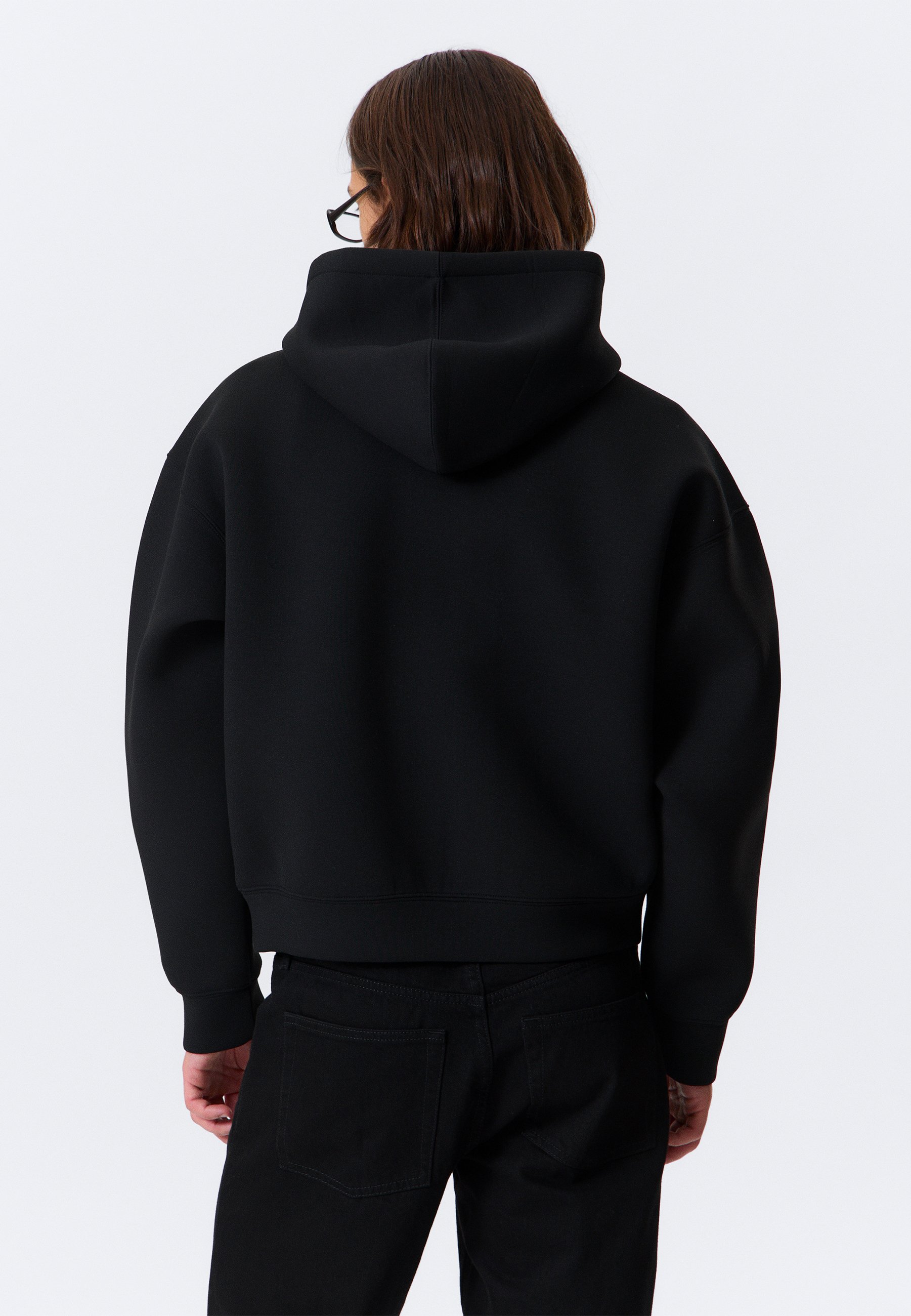 Weekday SIMON SCUBA ZIP - Sudadera con cremallera - black dark