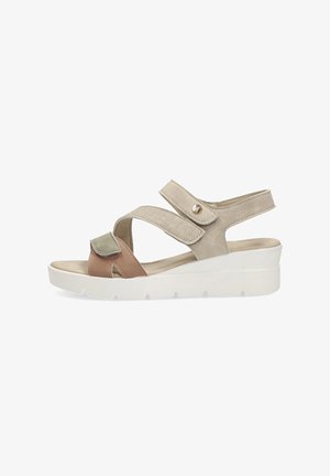 ETIKA, ARMONY PALMONES - Sandalias con plataforma - beige