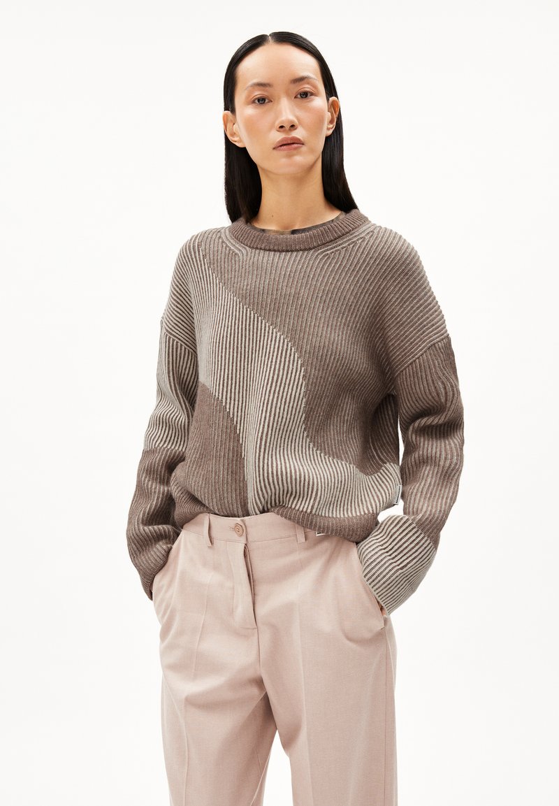 ARMEDANGELS - MAYRAA VANISE - Jumper - cinnamon dust melange-oatmilk, Enlarge