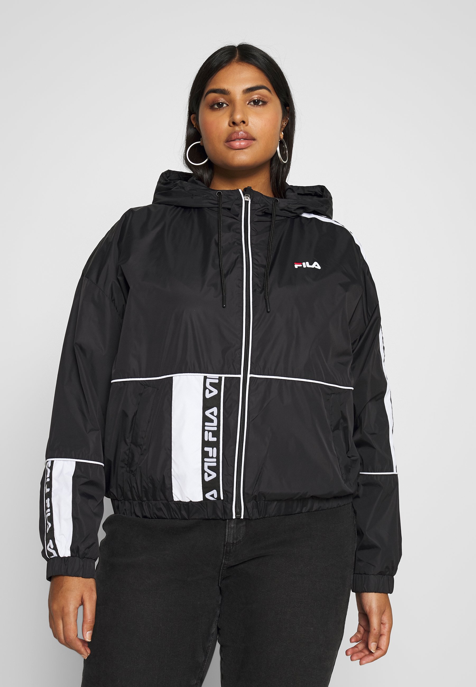 fila black windbreaker