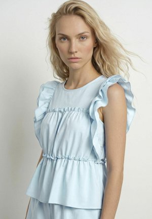HYPEDROP, RUFFLE DETAIL TOP HDSUNA PEPLUM - Blouse - ice water