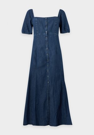 GAP, BUTTON FRONT  - Τζιν φόρεμα - dark blue denim