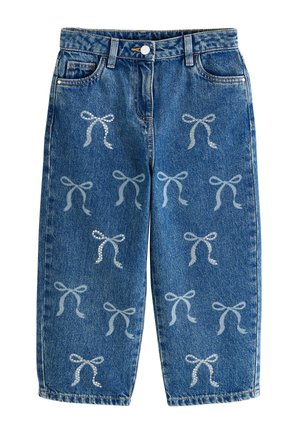 REGULAR FIT BOW EMBELLISHED  - Džínsy voľného strihu - mid blue