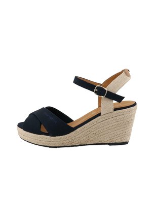 Platform sandals - navy