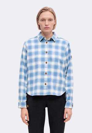 Fjällräven, ÖVIK BOXY SHIRT - Риза с копчета - eggshell/dawn blue