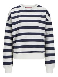 JXALFA STRIPE CREW - Mikina - vanilla ice