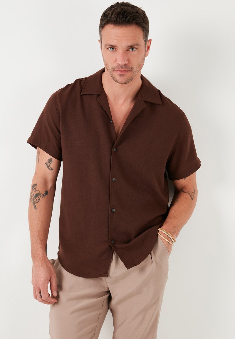 Buratti REGULAR FIT - Majica - brown