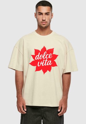 DOLCE VITA - Print T-shirt - sand
