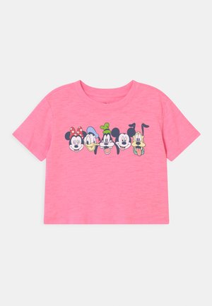 GIRL MICKEY & FRIENDS - Triko s potiskem - neon impulsive pink