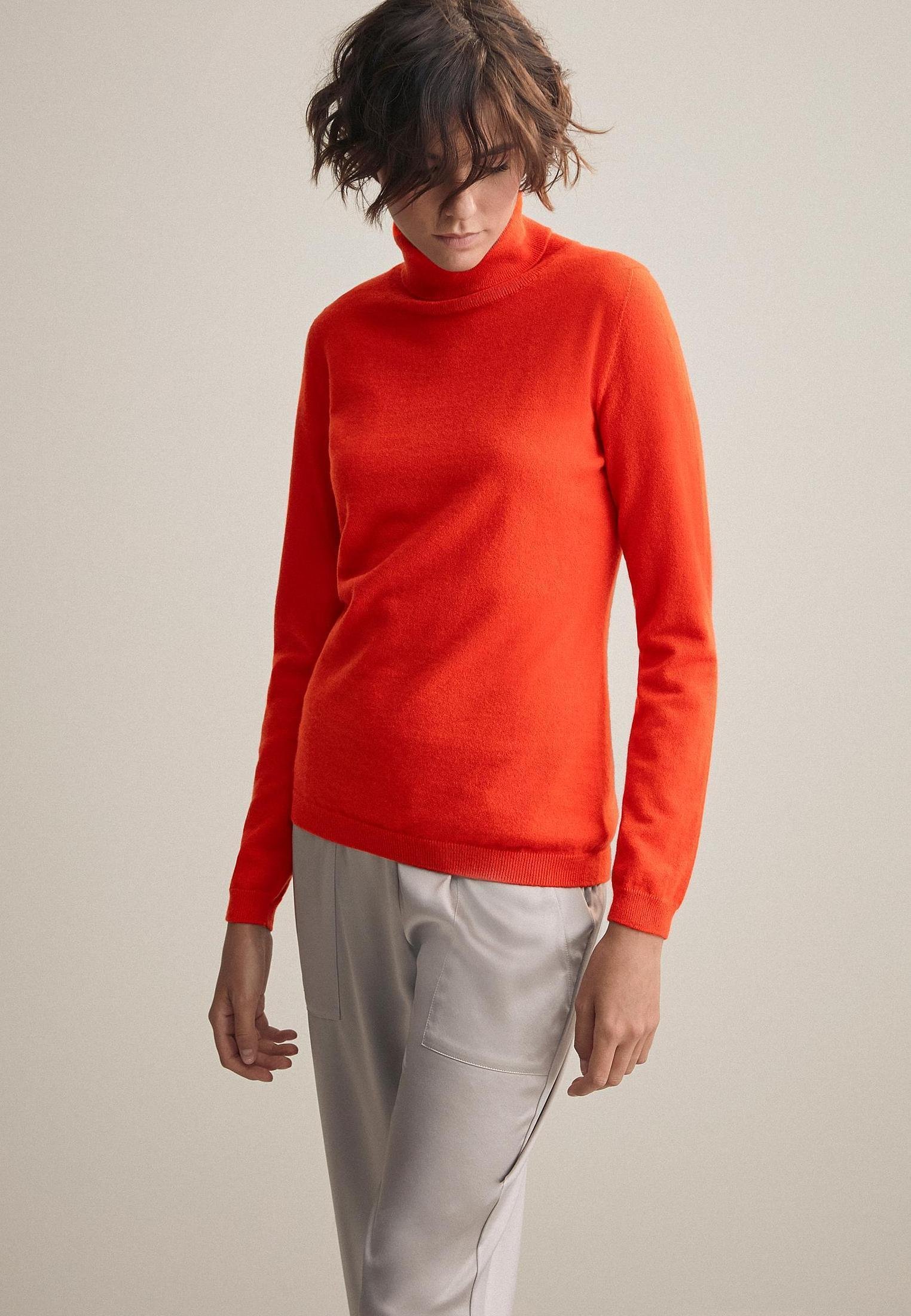 Falconeri ROLLKRAGEN- MIT LANGARM AUS ULTRASOFT - Maglione -  orange/arancione - Zalando