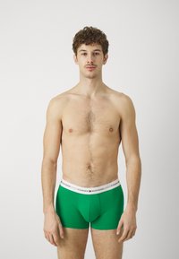 Tommy Hilfiger SIGNATURE 3P TRUNK PRINT - Úzké boxerky - blue spell/olympic green