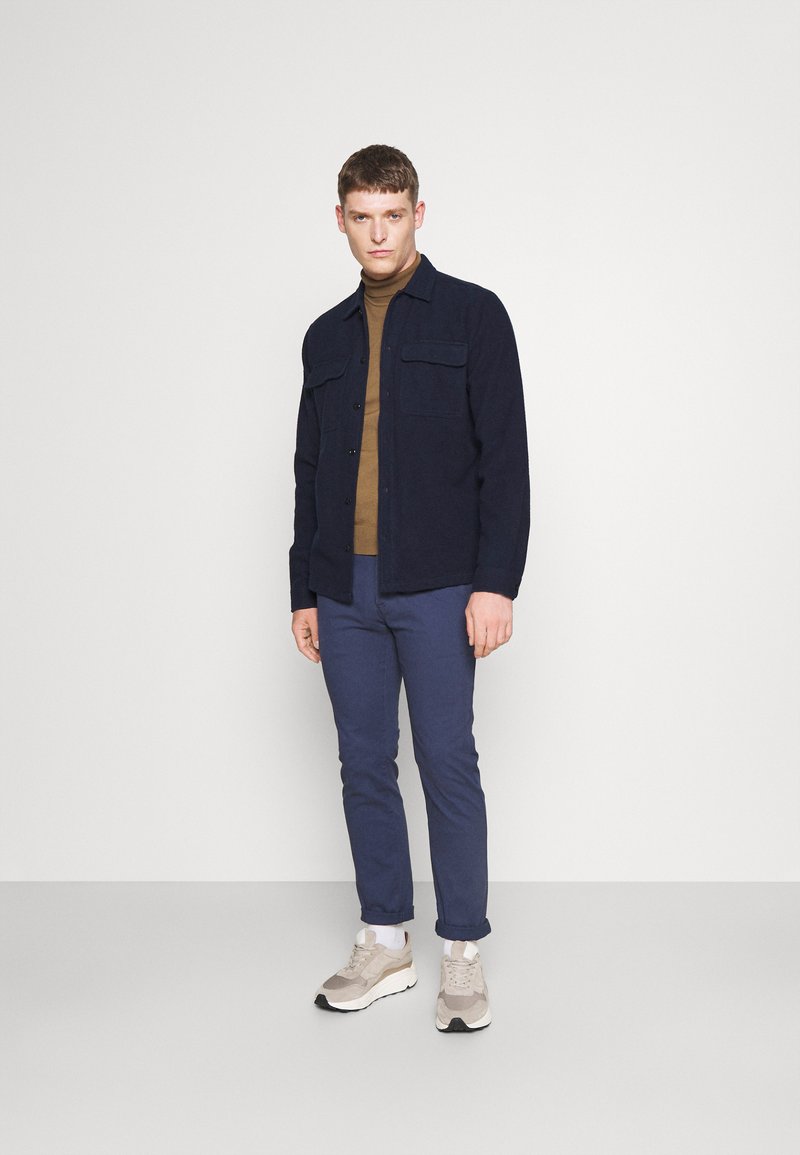 Herren Chinos | Pier One BELTED Chino dark blue/dunkelblau - BB40792 Herren Chinos | Pier One BELTED Chino dark blue/dunkelblau - BB40792