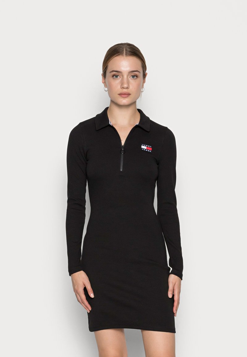 Tommy Jeans BADGE DRESS Day dress black Zalando.co.uk