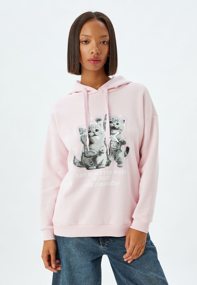 Koton Jersey con capucha - pink