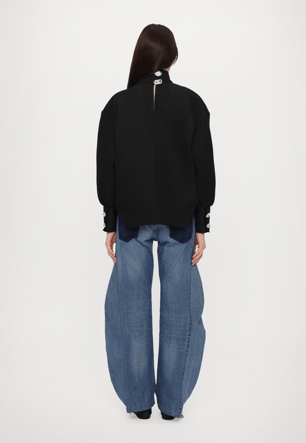 WAFFLE TEXTURE WITH FLOWERS - Long sleeved top4