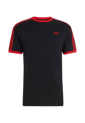 adidas Originals, 3S TEE - T-shirts print - black vivid red