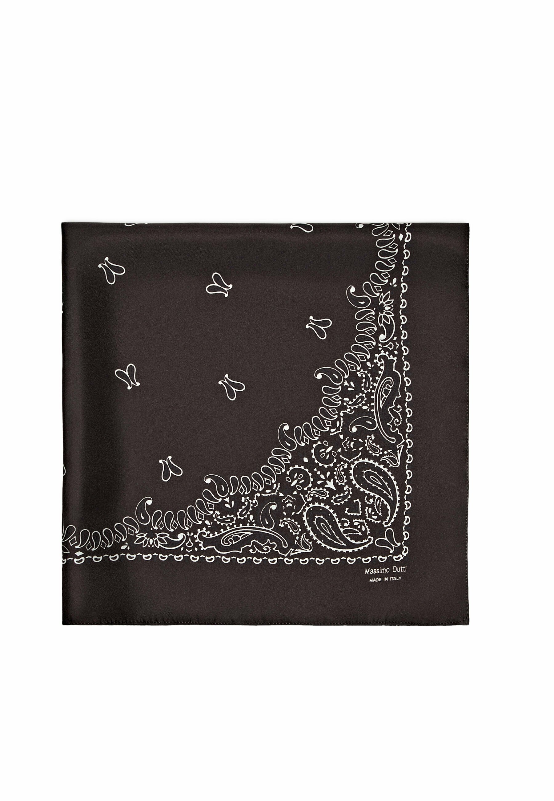 Massimo Dutti BANDANA PASLEY - Headscarf - mottled dark