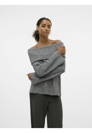Vero Moda VMERA - Trui - medium grey melange