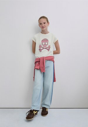 Scalpers ETNICSKULLTEE - Camiseta estampada - white