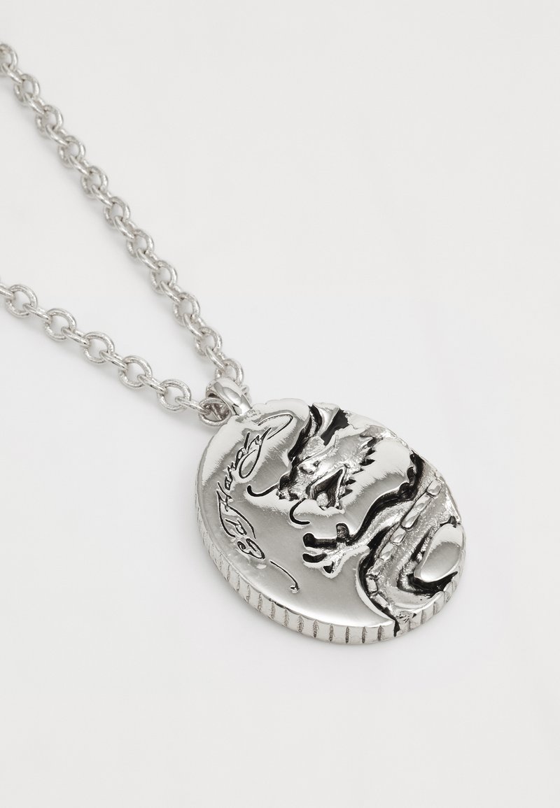Ed Hardy DRAGON ENGRAVED OVAL PENDANT NECKLACE UNISEX - Necklace 