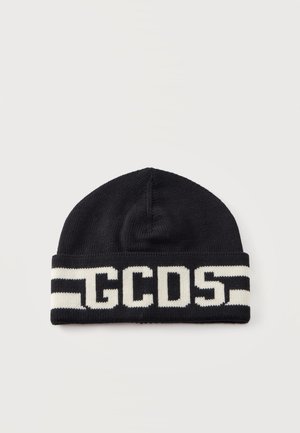 GCDS, LOGO - Плетена шапка - black/white