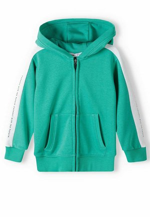 MINOTI LONG SLEEVE WITH ZIP - Majica s kapuljačom i patentnim zatvaračem - green