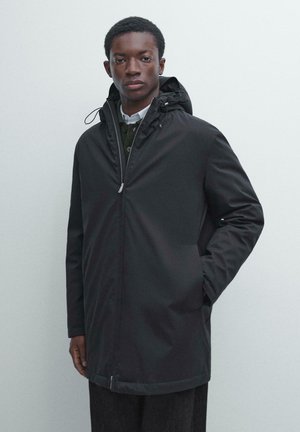 WATER-REPELLENT HOODED - Piumino lungo - dark blue