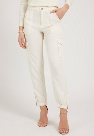 Guess Pantalon cargo - white