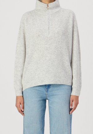 Jumper - mottled light grey