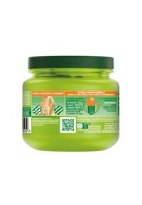 Garnier FRUCTIS HAIR BOMB HYDRA LISS AND SHINE CON CHERATINA, MASCHERA ULTRA LISCIANTE PER CAPELLI CRESPI E RIBELLI, 320 ML - 3 PACK - Maschera per capelli