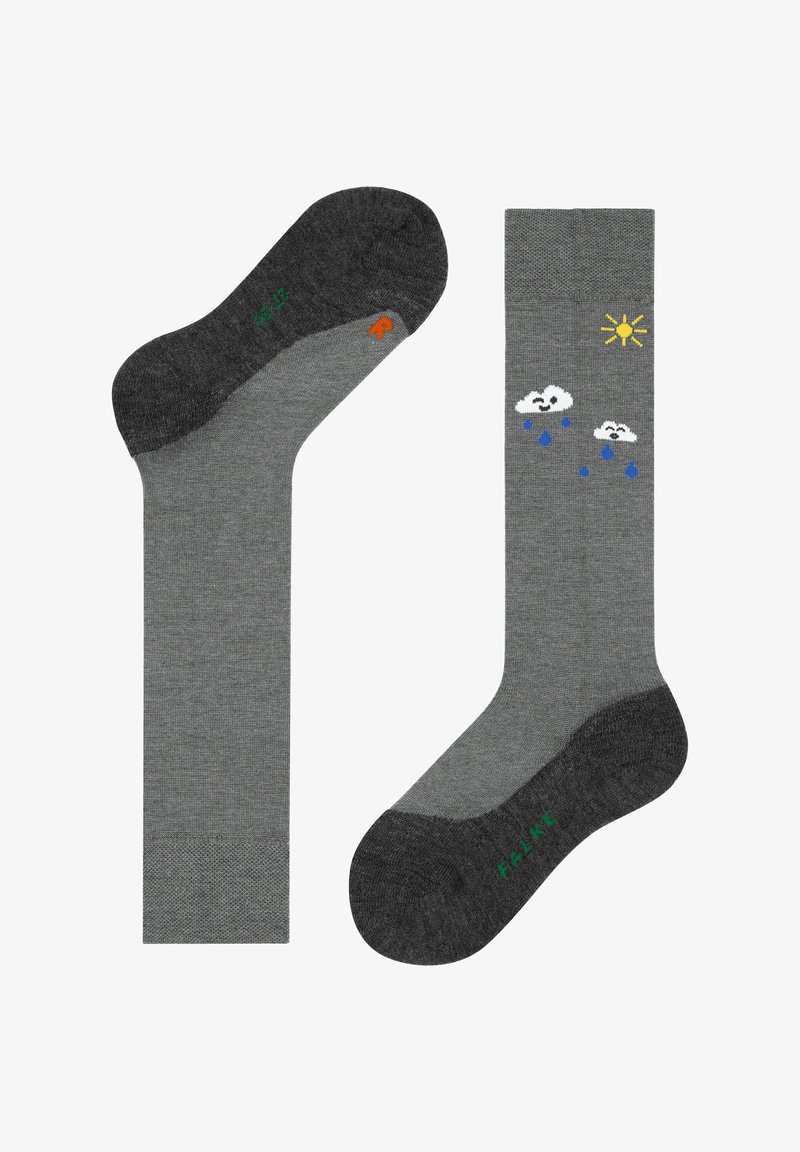 FALKE Active Rainboot - Kniekousen - light grey mel