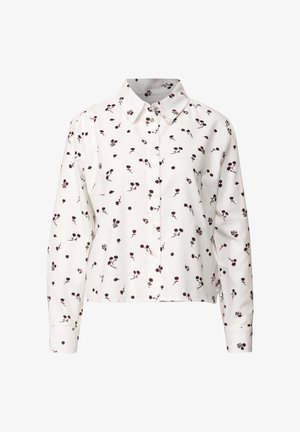 Street One, LANGARM HEMDBLUSE MIT ZIERKNOPF - Chemisier - pure beige