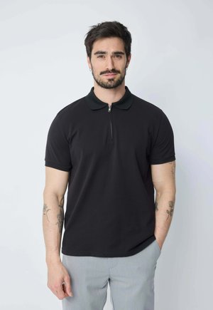 FRILIVIN, POLO AVEC ZIP - Polo - noir