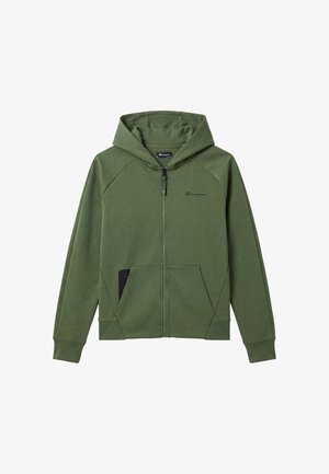 Champion, CHAMPION FULL ZIP HOODIE SWEATSHIRT C-TECH - Sudadera con cremallera - olive green