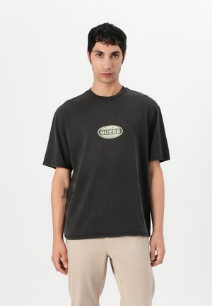 GO STRIKER TEE - Tricou cu imprimeu - jet black