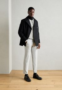 Isaac Dewhirst NEW SHORT PEACOAT SIDE ENTRY - Übergangsjacke - black