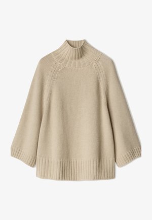 Falconeri, ROUNDED CAPE - Strickpullover - natural